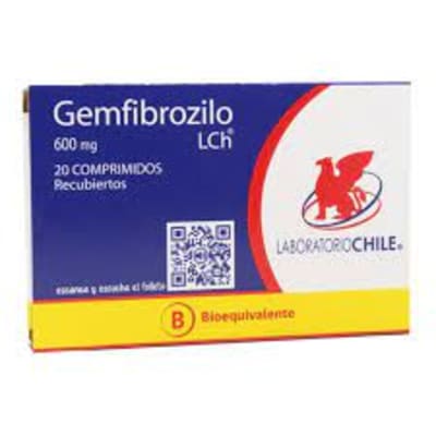 Gemfibrozilo 600 Mg 20 Comp Lab Chile